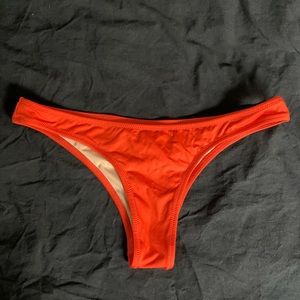 Bright orange Jcrew bikini bottom